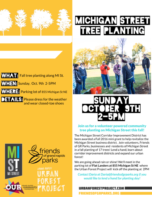Michigan St. Tree Planting Flyer